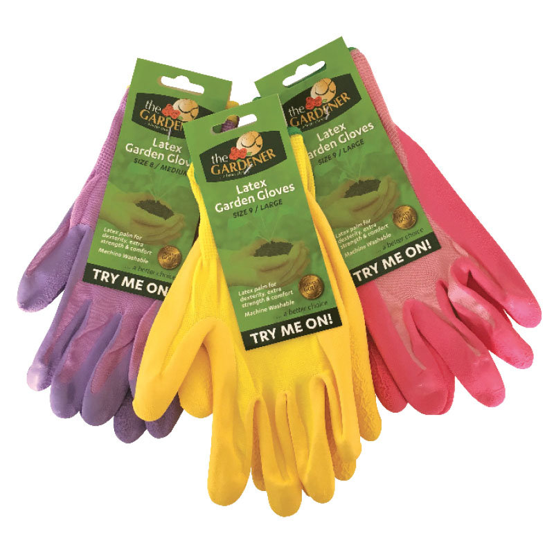 Glove Latex Palm Large - Purple
